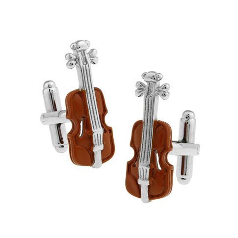 Brown Quirky Brass Cufflinks for Men