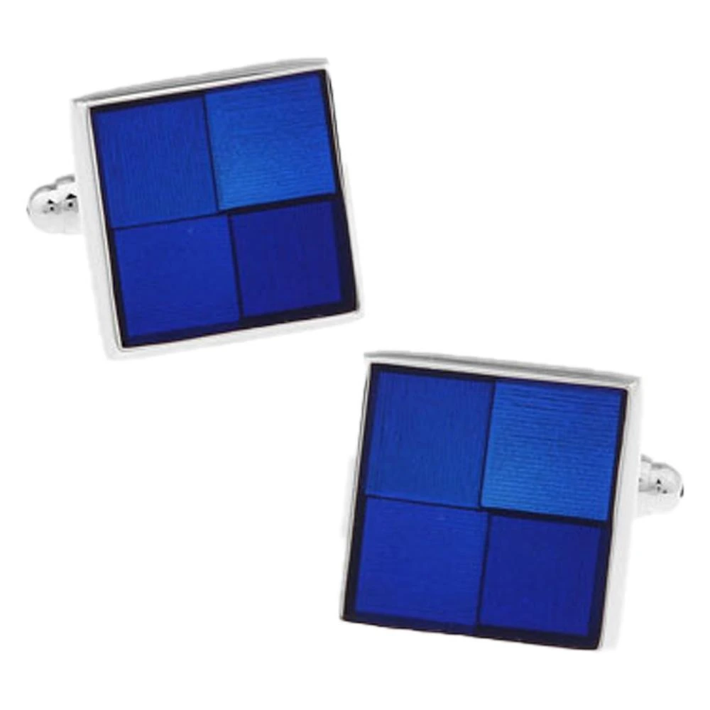 Blue Formal Brass Cufflinks for Men