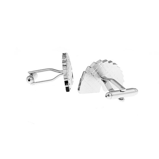 Silver Quirky Brass Cufflinks for Men