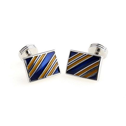 Blue Formal Brass Cufflinks for Men