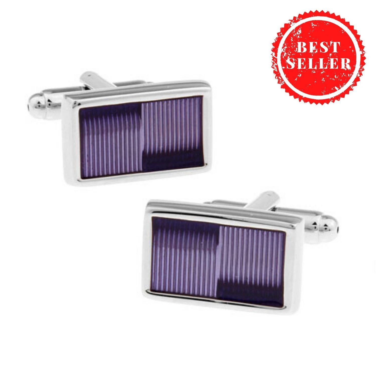 Purple Formal Brass Cufflinks for Men
