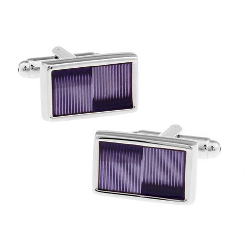 Purple Formal Brass Cufflinks for Men