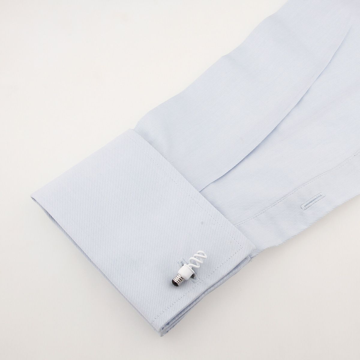 White Quirky Brass Cufflinks for Men
