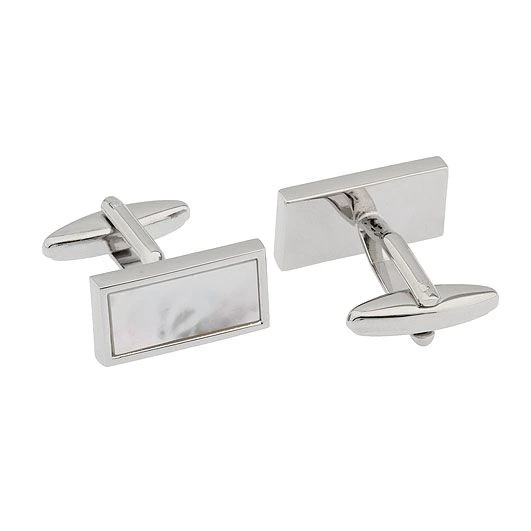 White Mother of Pearl Cufflinks for Men