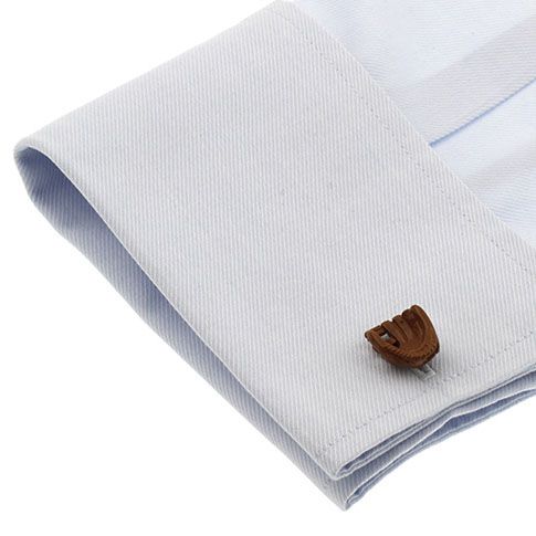 Brown Quirky Brass Cufflinks for Men
