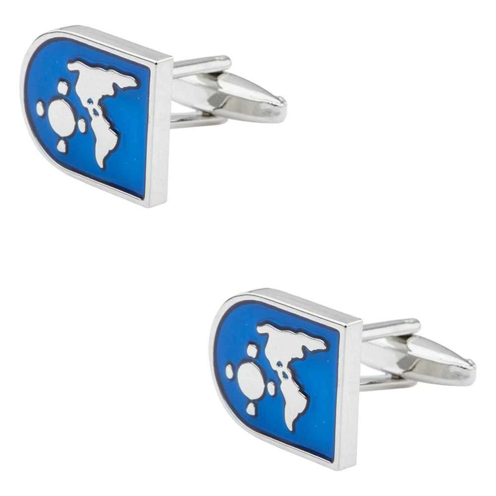 Blue Formal Brass Cufflinks for Men