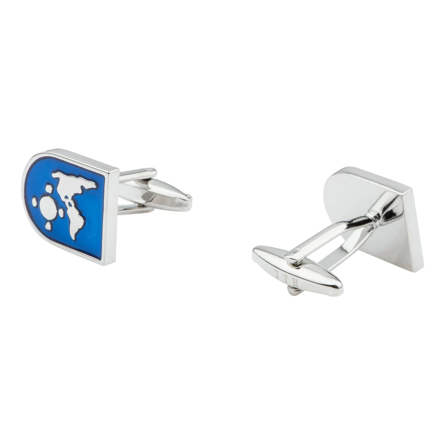 Blue Formal Brass Cufflinks for Men