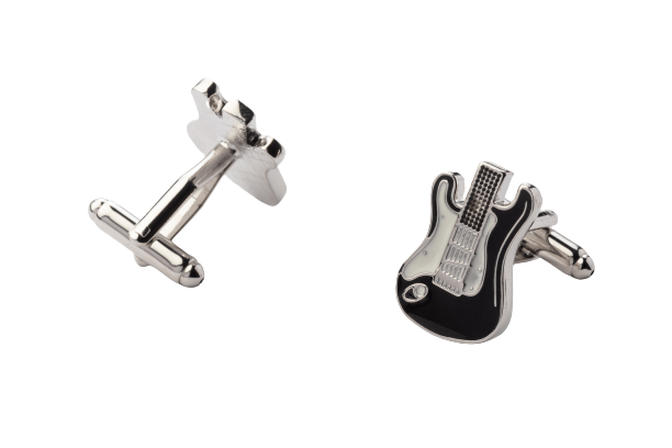 Black Quirky Brass Cufflinks for Men