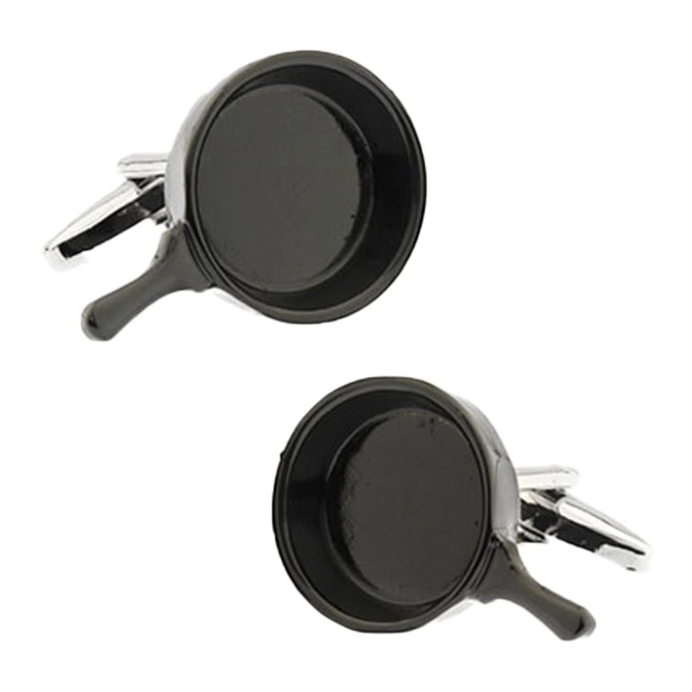 Black Quirky Brass Cufflinks for Men