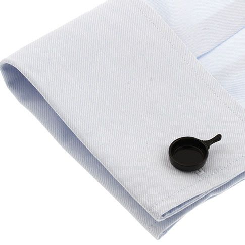 Black Quirky Brass Cufflinks for Men