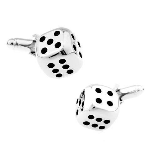 Silver Quirky Brass Cufflinks for Men