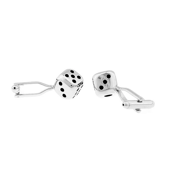 Silver Quirky Brass Cufflinks for Men