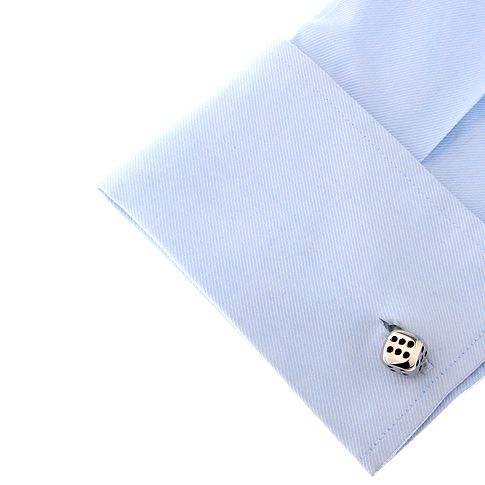 Silver Quirky Brass Cufflinks for Men