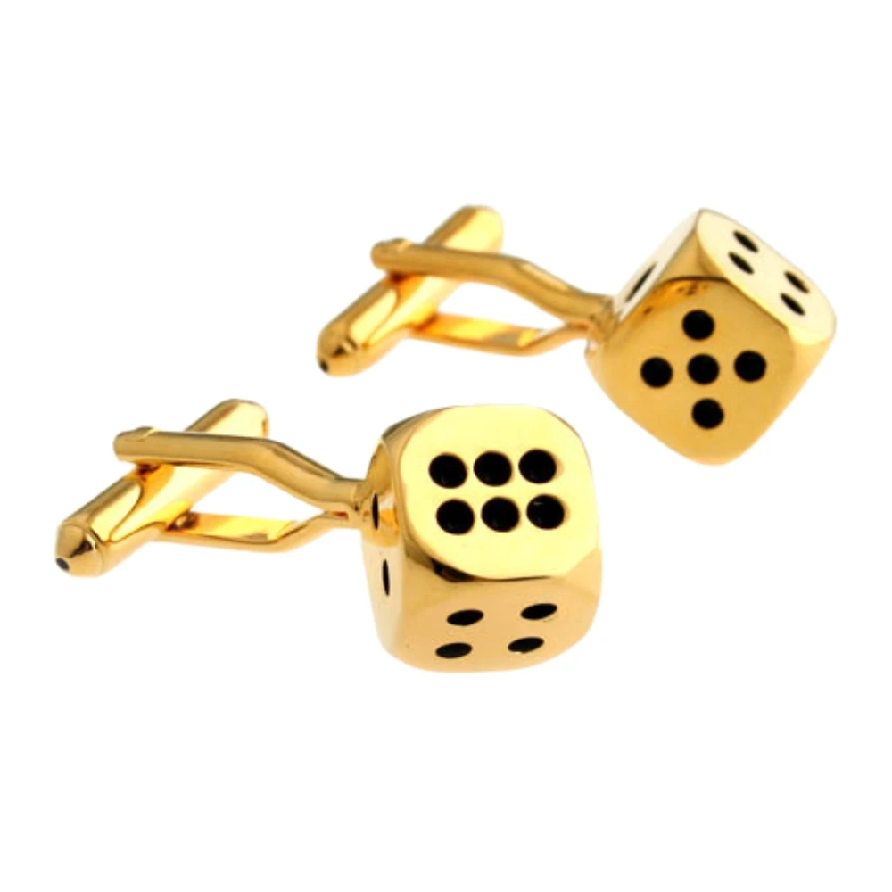 Gold Quirky Brass Cufflinks for Men