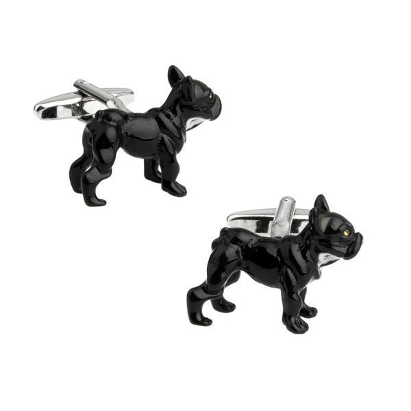 Black Quirky Brass Cufflinks for Men