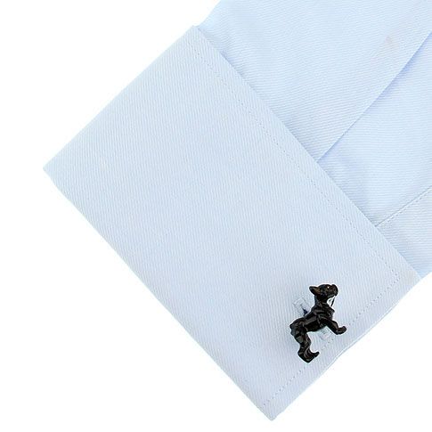 Black Quirky Brass Cufflinks for Men