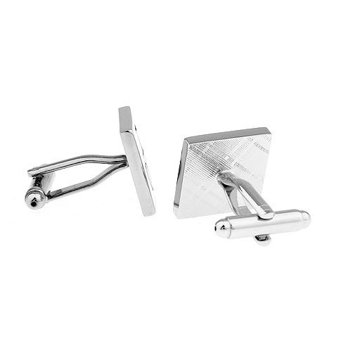 White Quirky Brass Cufflinks for Men