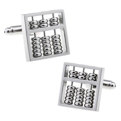 Silver Quirky Brass Cufflinks for Men