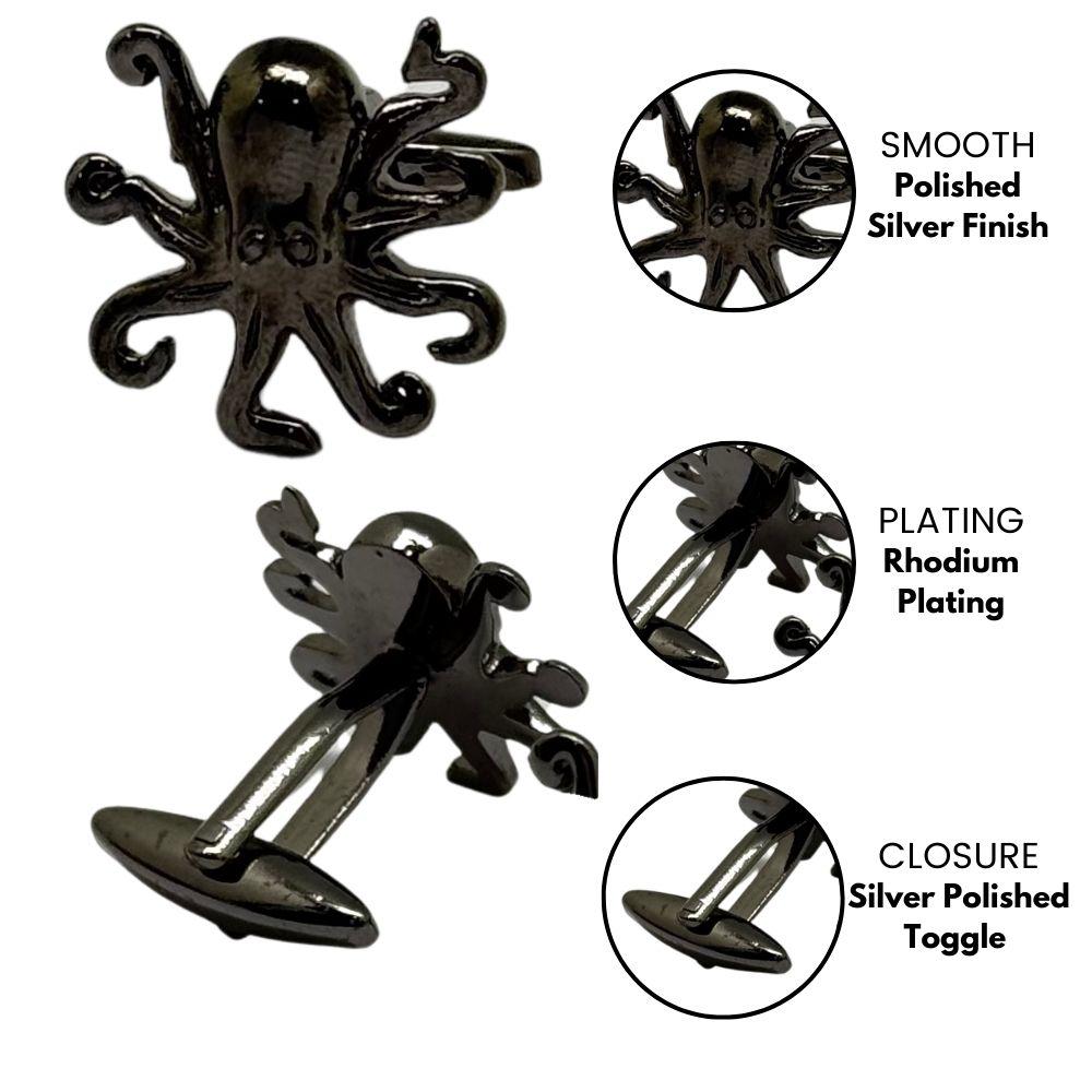Gunmetal Quirky Brass Cufflinks for Men