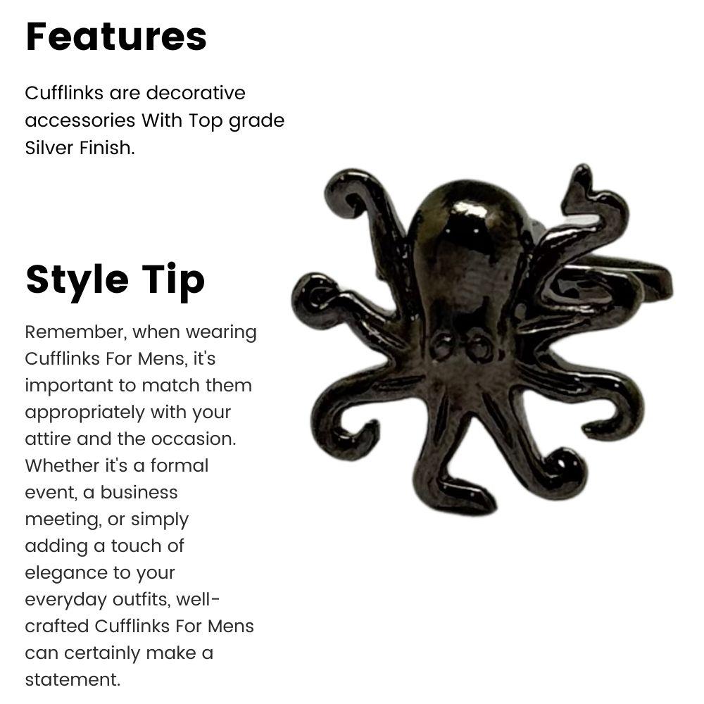 Gunmetal Quirky Brass Cufflinks for Men