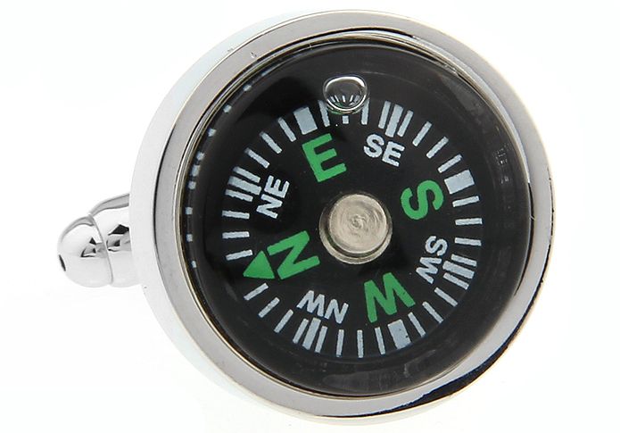 Black Quirky Brass Cufflinks for Men