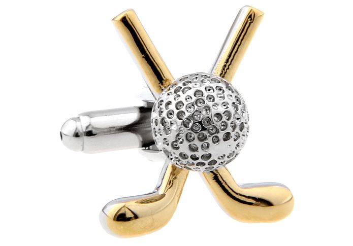 Gold Quirky Brass Cufflinks for Men