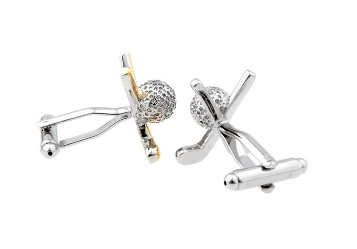 Gold Quirky Brass Cufflinks for Men
