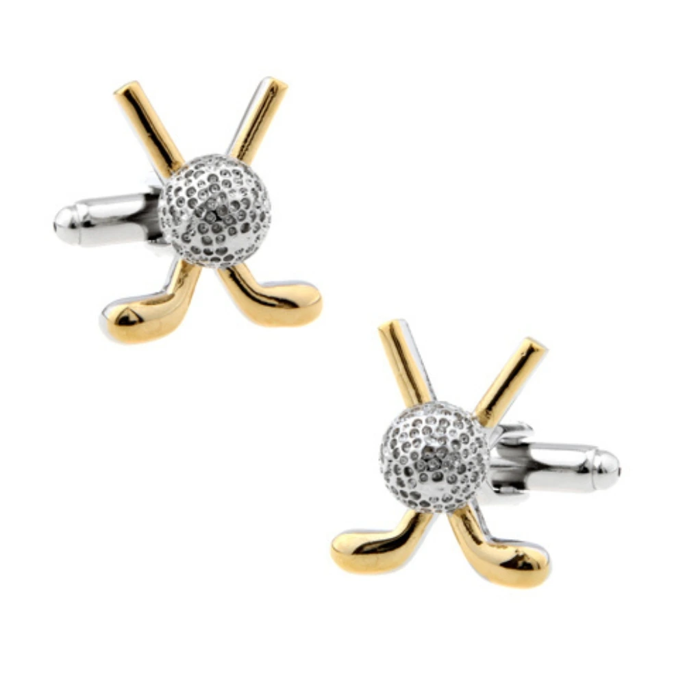 Gold Quirky Brass Cufflinks for Men