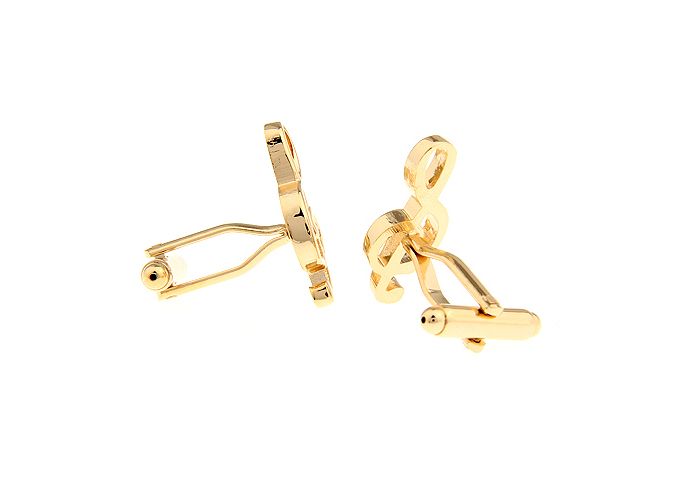 Gold Quirky Brass Cufflinks for Men