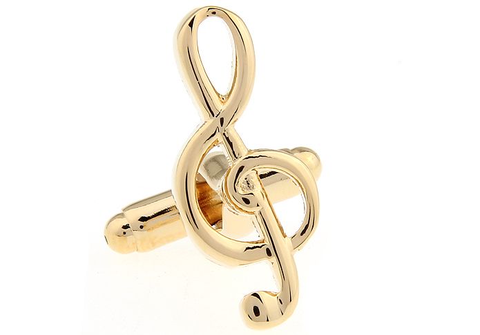 Gold Quirky Brass Cufflinks for Men