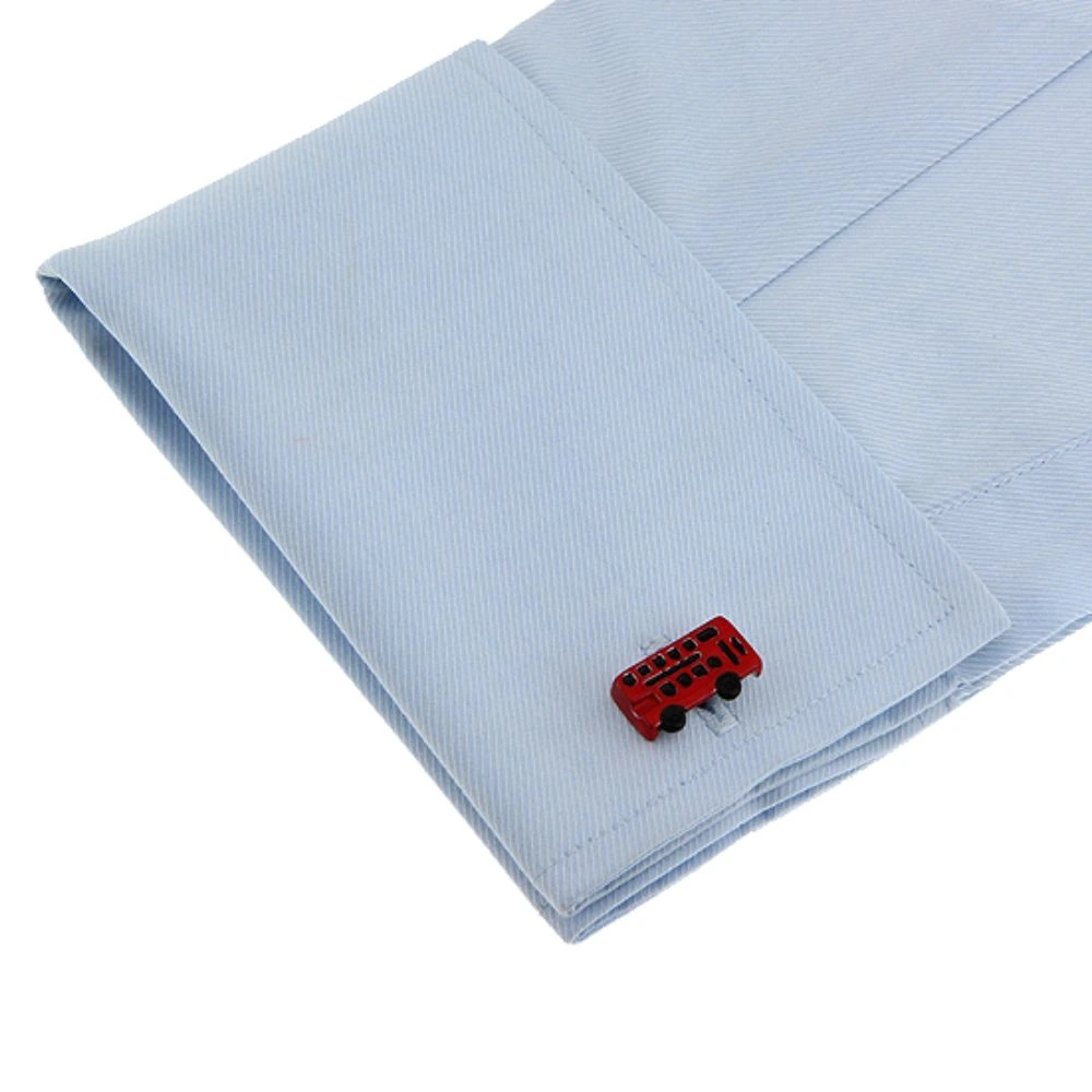 Red Quirky Brass Cufflinks for Men