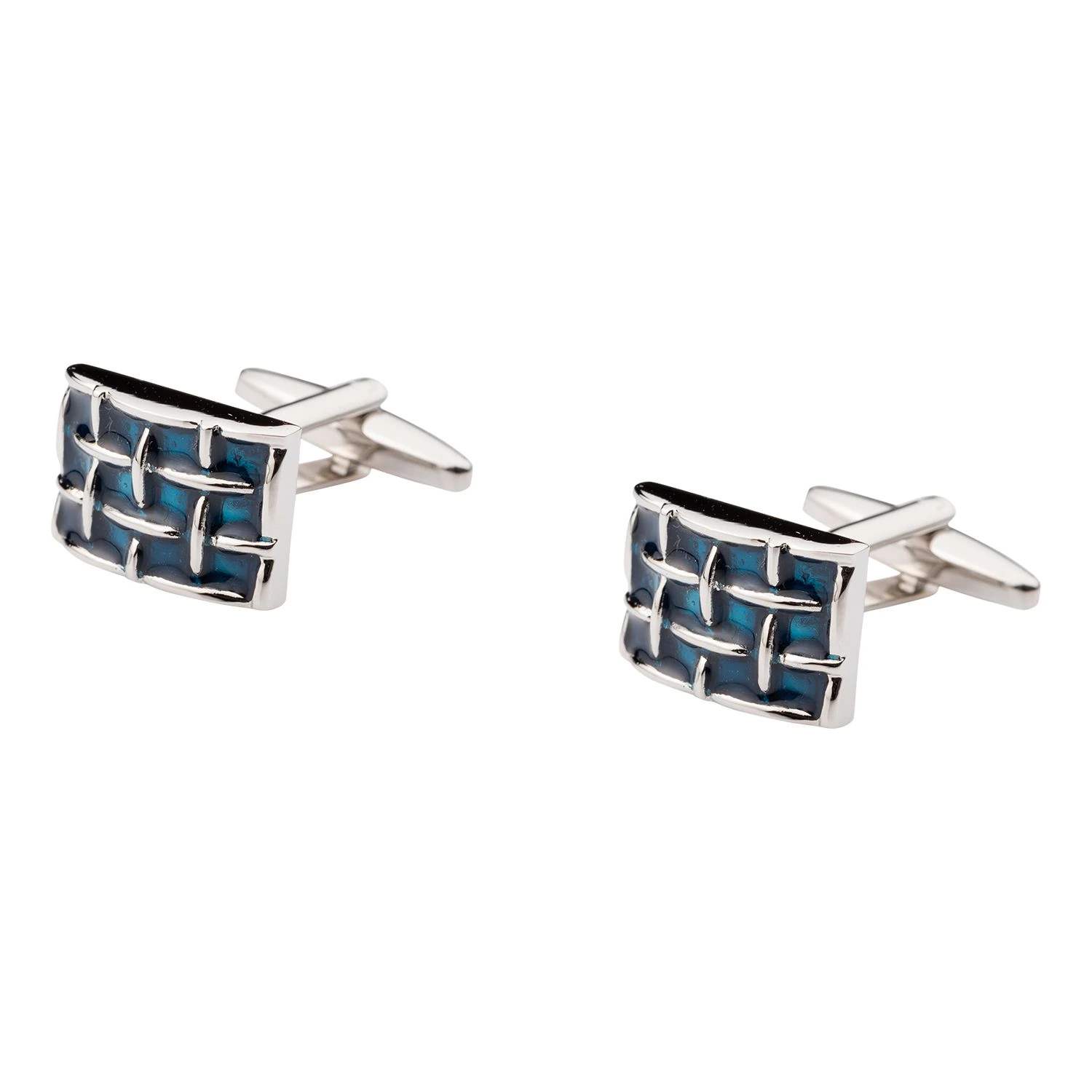 Blue Formal Brass Cufflinks for Men