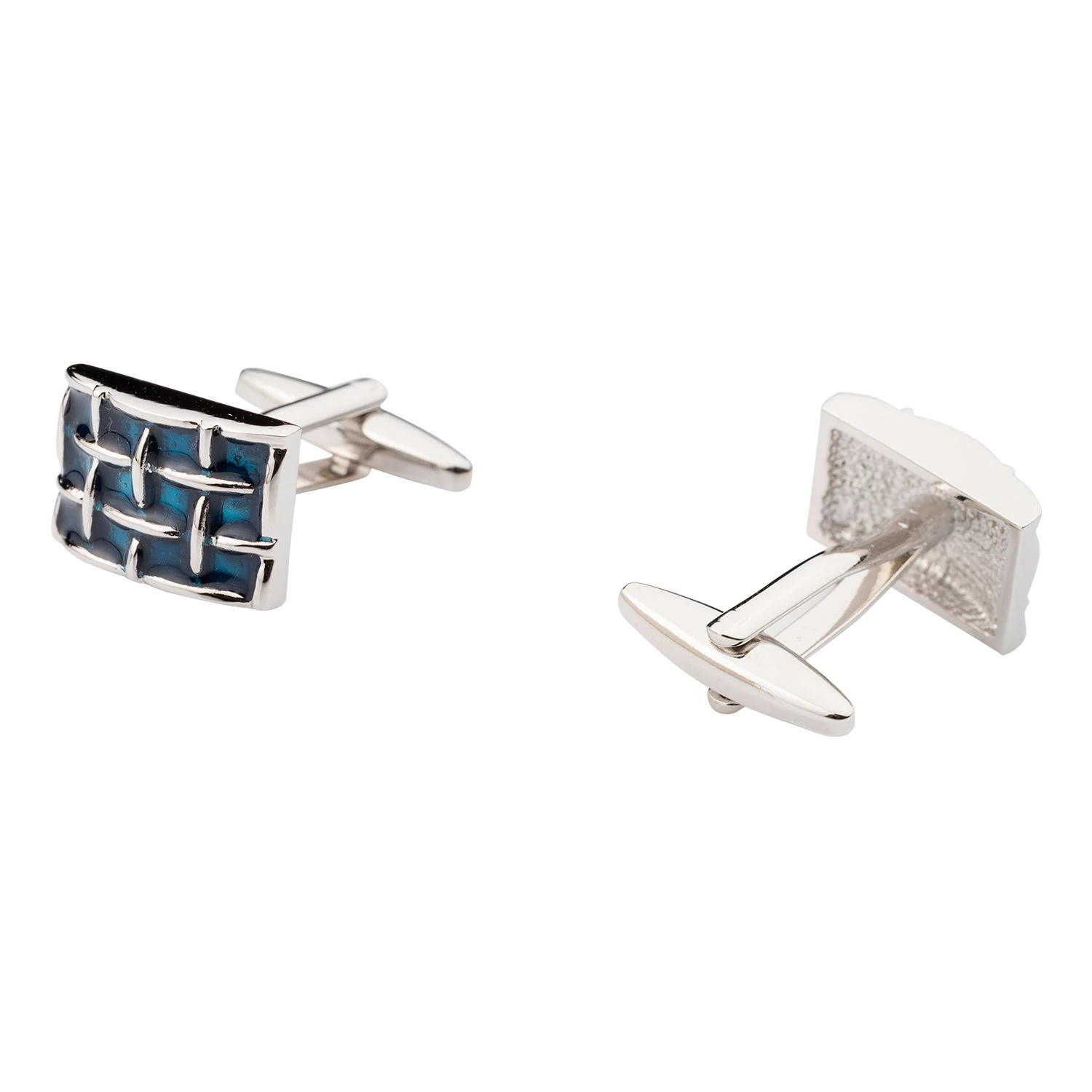 Blue Formal Brass Cufflinks for Men