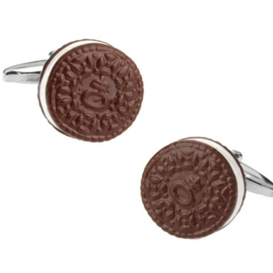 Brown Quirky Brass Cufflinks for Men