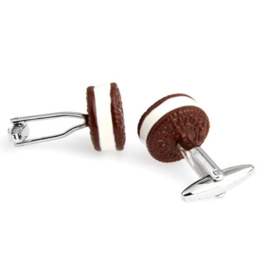 Brown Quirky Brass Cufflinks for Men
