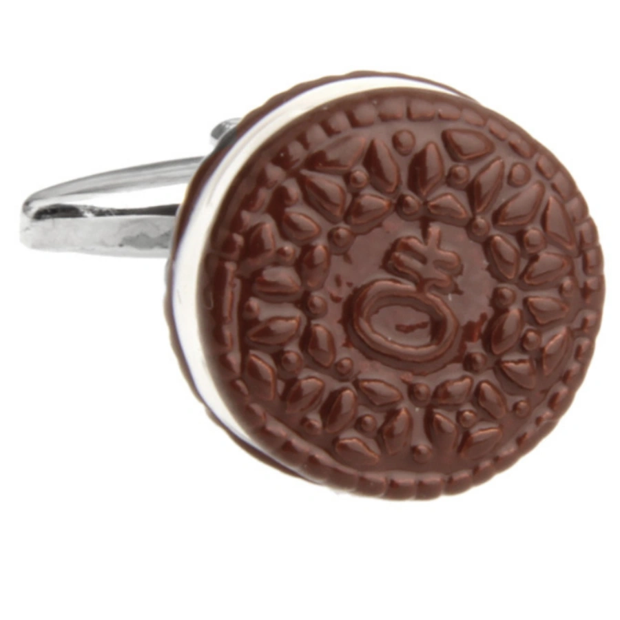 Brown Quirky Brass Cufflinks for Men