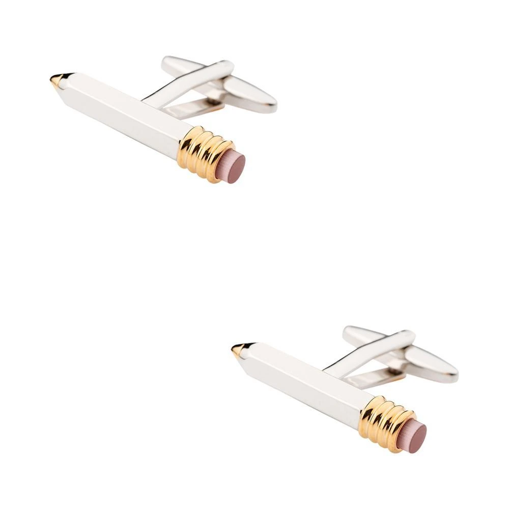 Silver Quirky Brass Cufflinks for Men