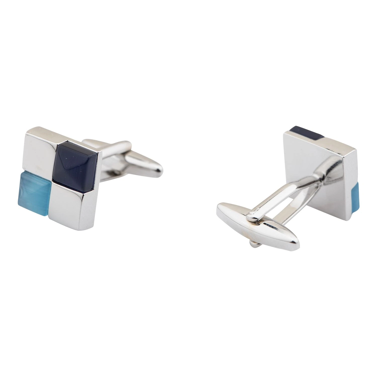 Blue Formal Brass Cufflinks for Men