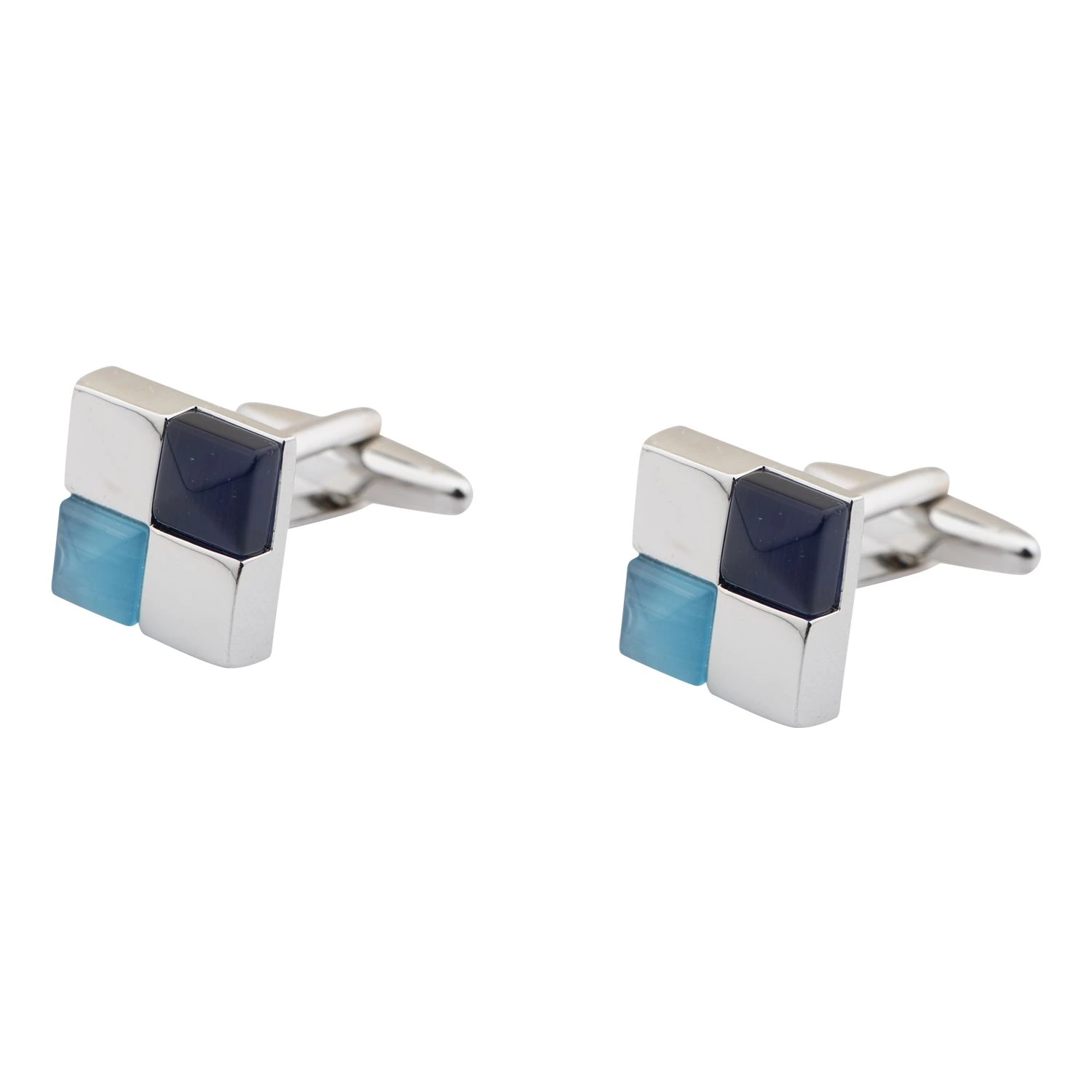 Blue Formal Brass Cufflinks for Men