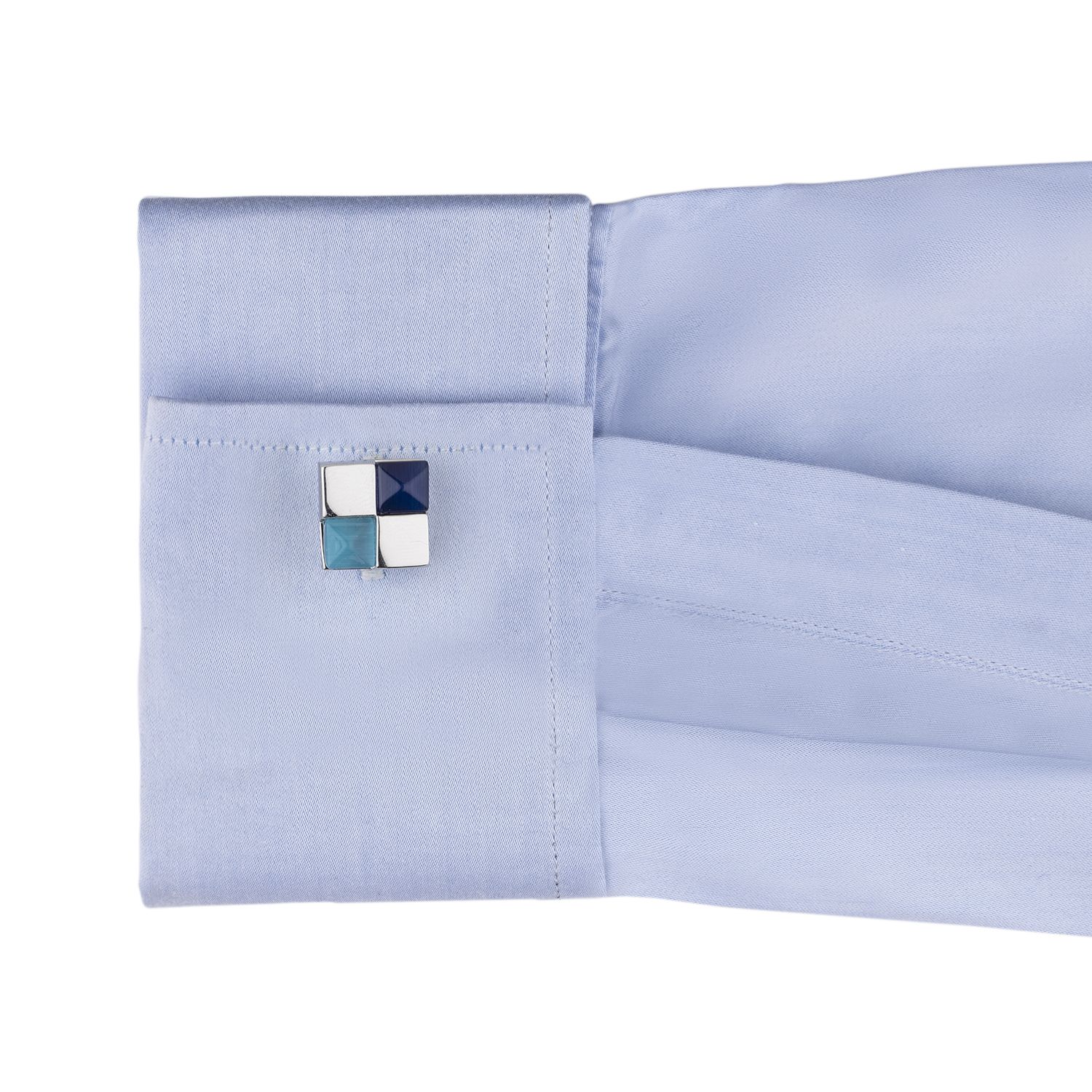 Blue Formal Brass Cufflinks for Men