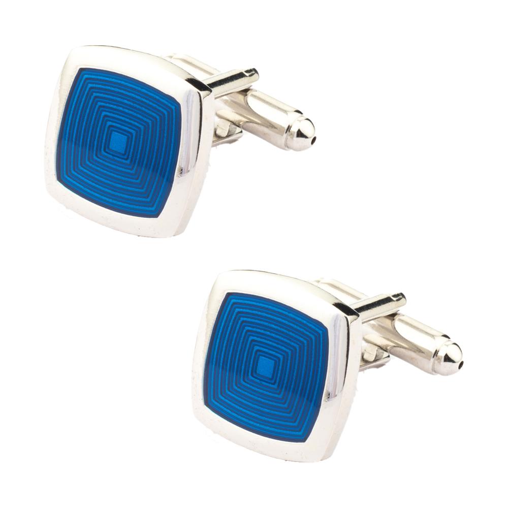 Blue Formal Brass Cufflinks for Men