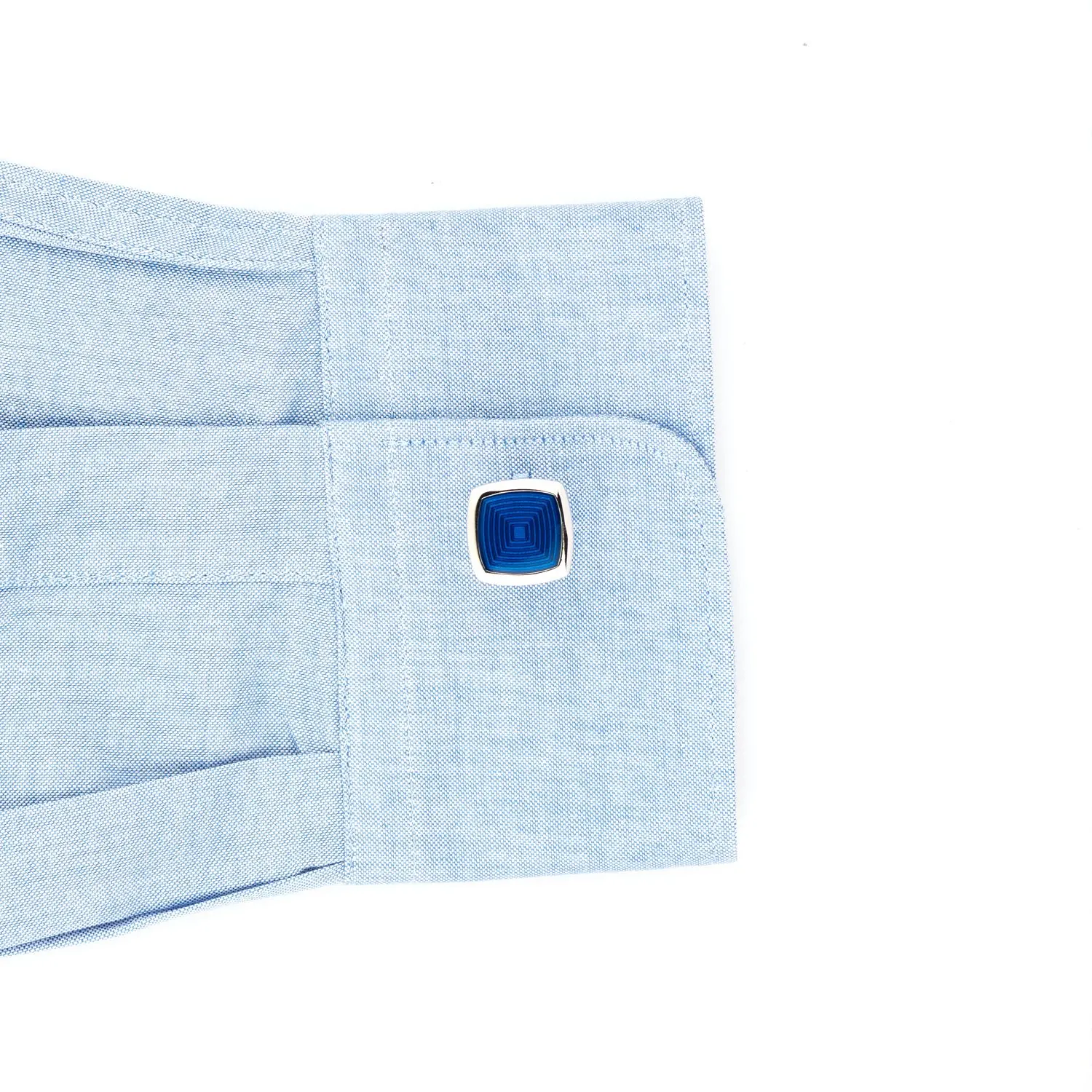 Blue Formal Brass Cufflinks for Men
