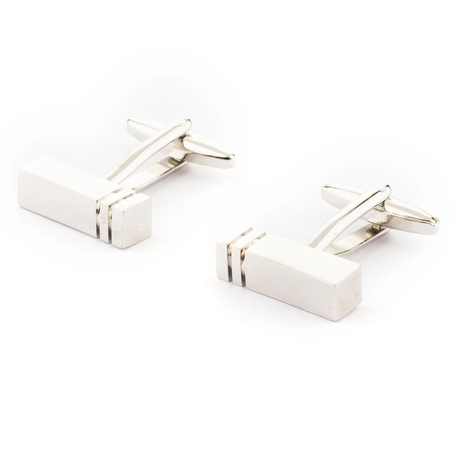 Silver Formal Brass Cufflinks for Men
