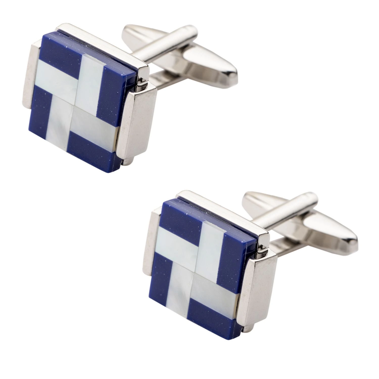Blue Mother of Pearl Cufflinks for Men