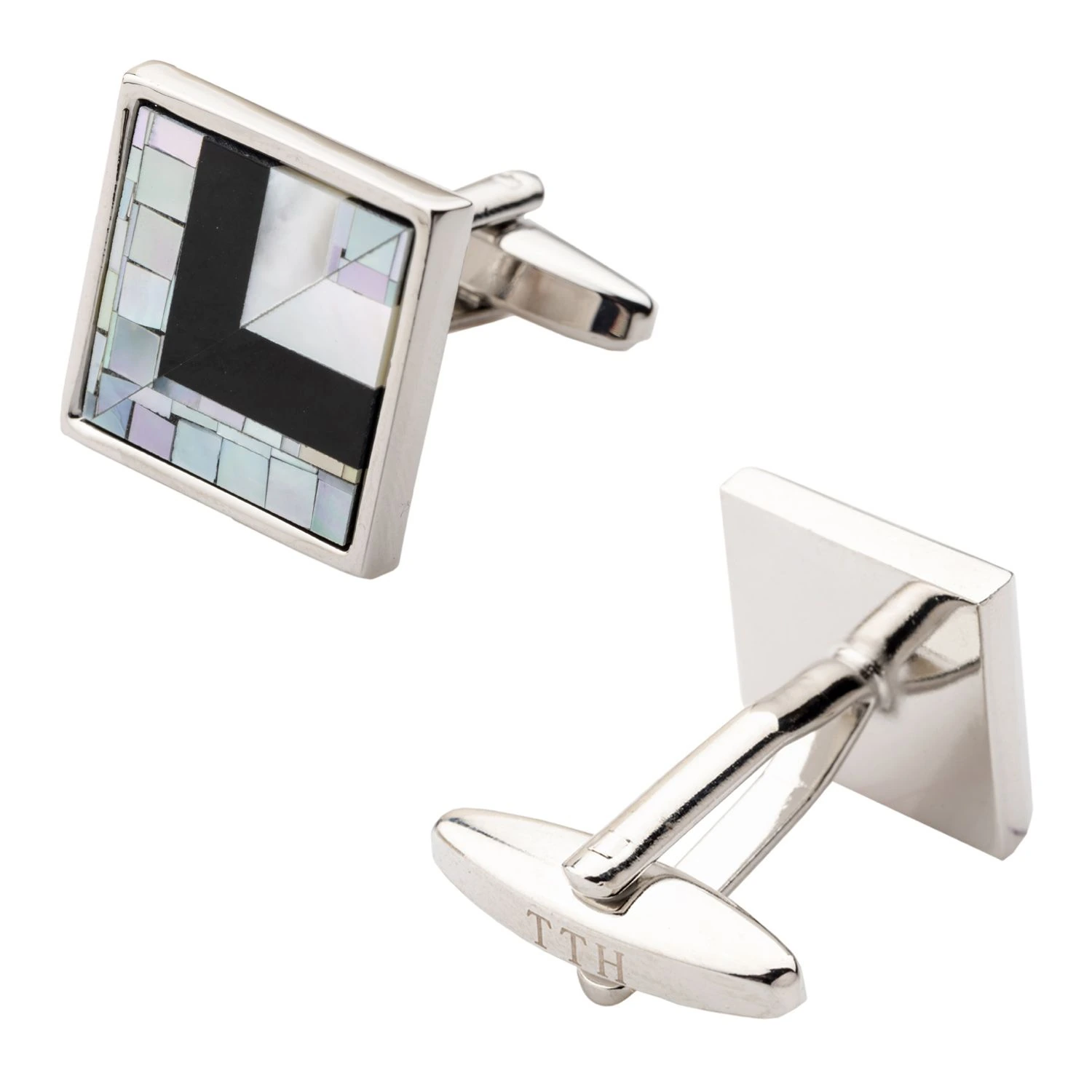 Black Mother of Pearl Cufflinks for Men