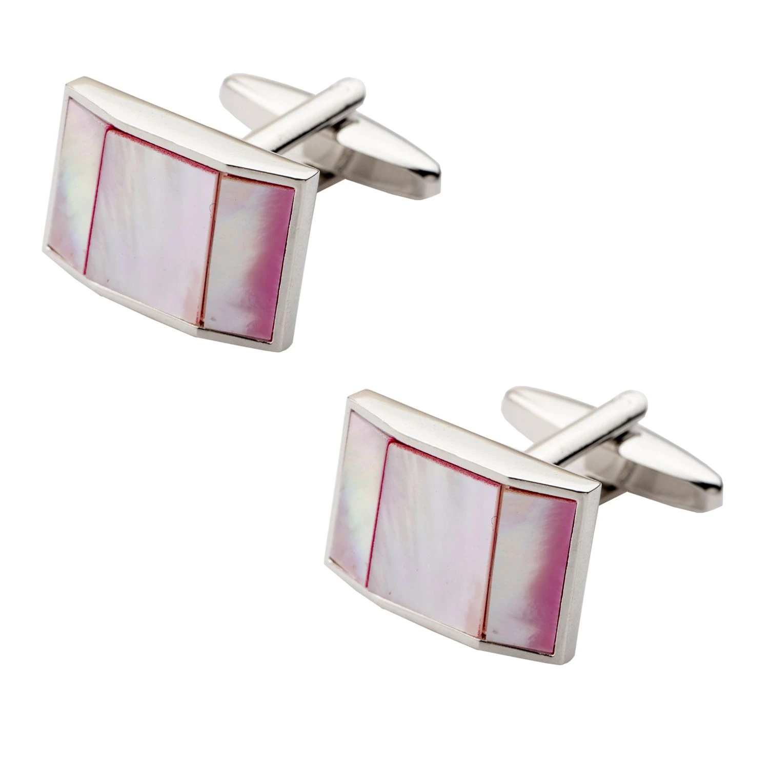Pink Mother of Pearl Cufflinks for Men