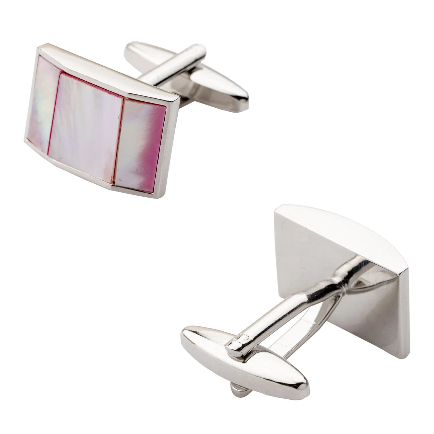 Pink Mother of Pearl Cufflinks for Men