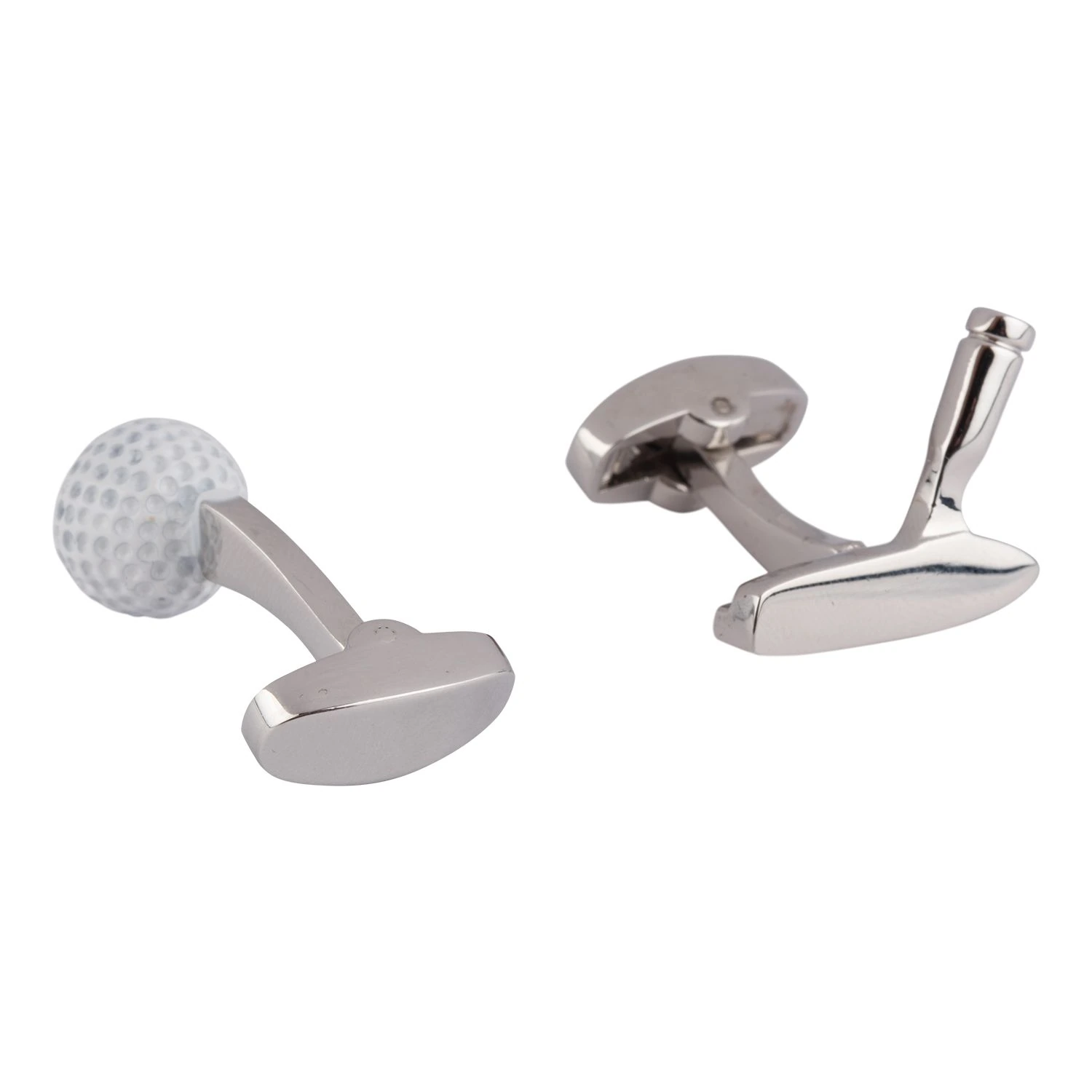 White Quirky Brass Cufflinks for Men