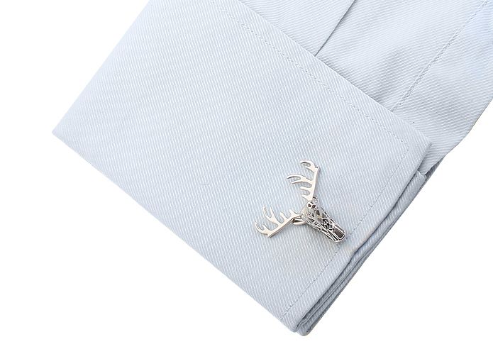 Silver Quirky Brass Cufflinks for Men