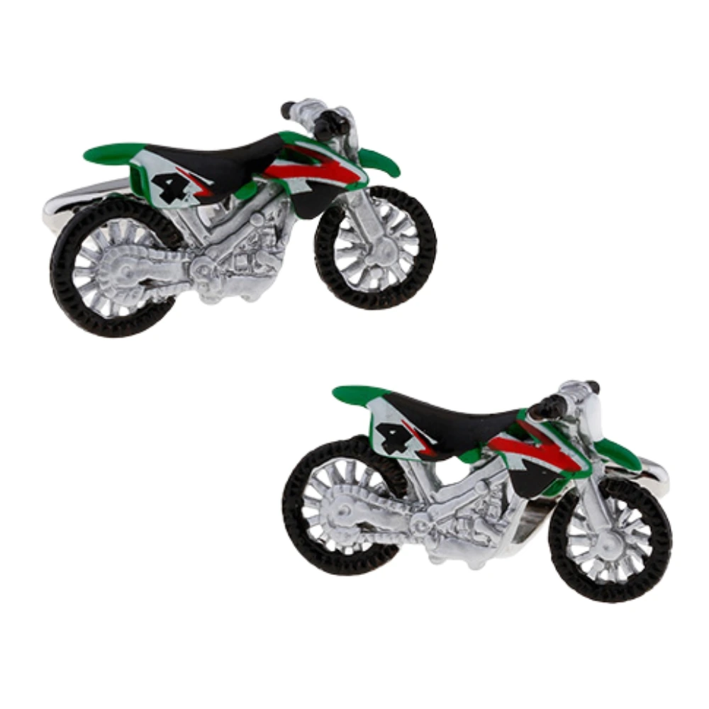 Green Quirky Brass Cufflinks for Men